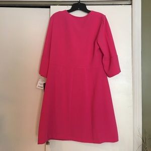 Pink mid sleeve dress