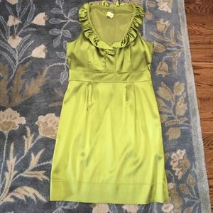 Taylor Green Satin like Ruffle neckline 14