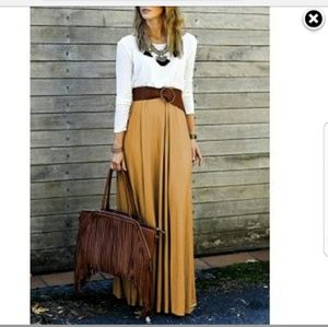 Drape back maxi dress