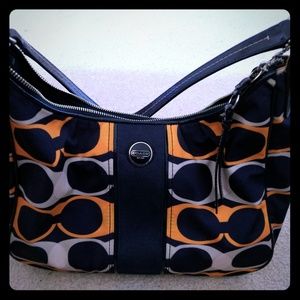 Navy/Orange Handbag