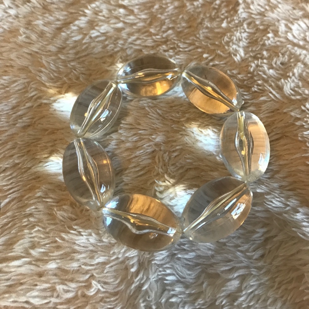 Clear bead bracelet