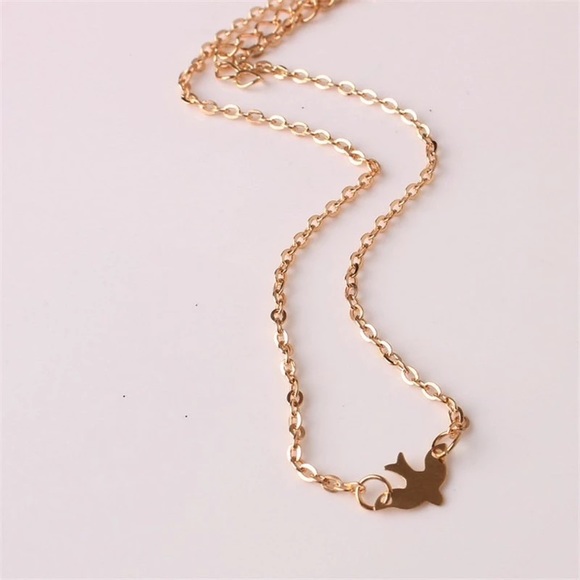 Dove Bird Gold Tone Necklace - Picture 2 of 2
