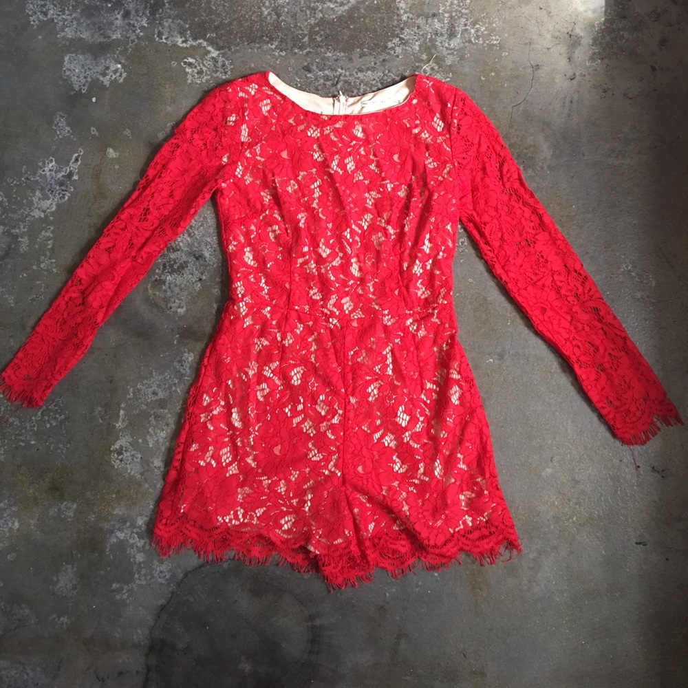 mustard seed lace romper