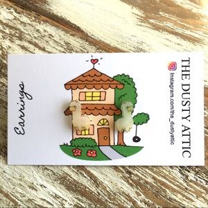 Llama Stud Post Earrings