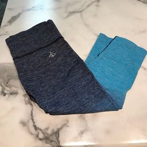 Ombré workout cropped leggings