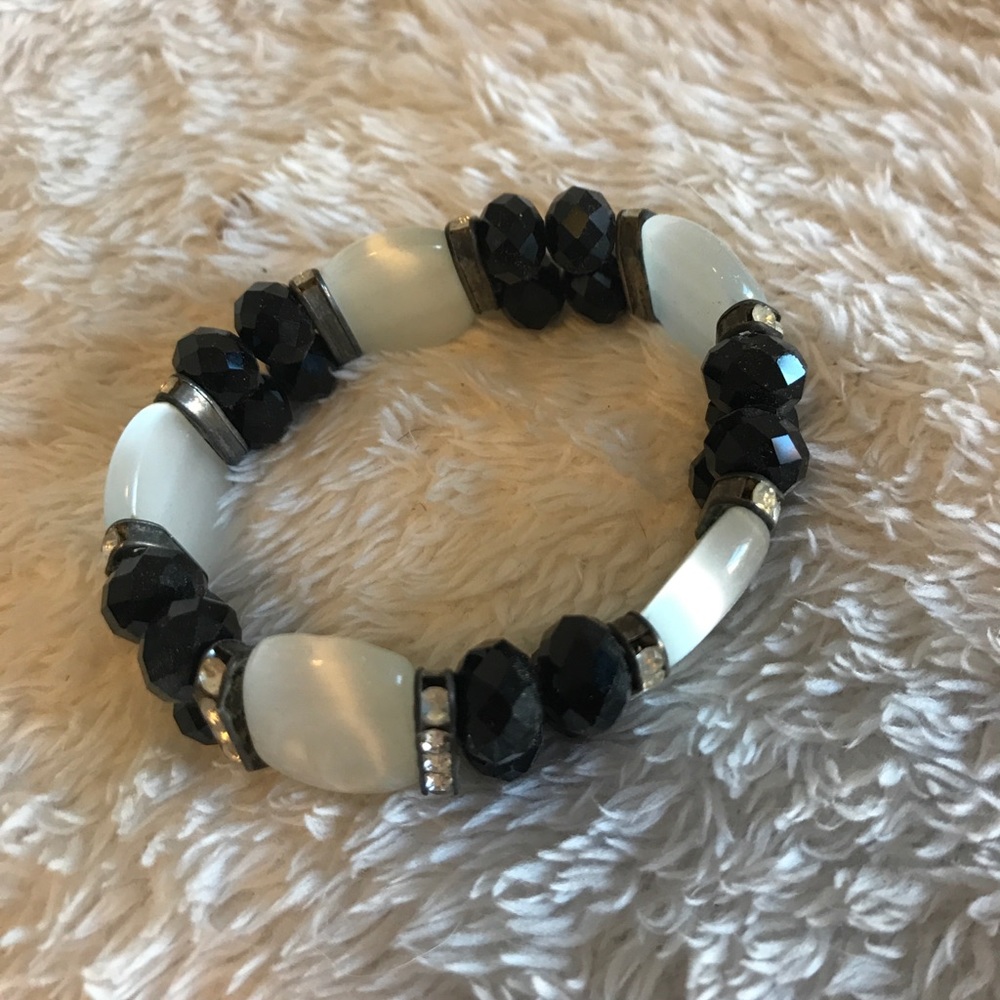Black and white bracelet