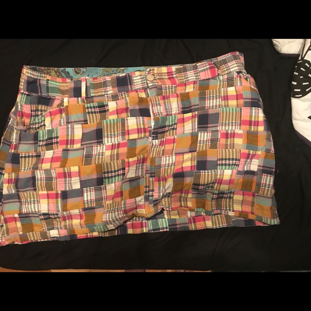 Union Bay patchwork mini skirt size 20
