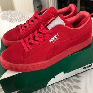 Puma Red suede