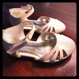 Girls Nine West ankle strap shoes