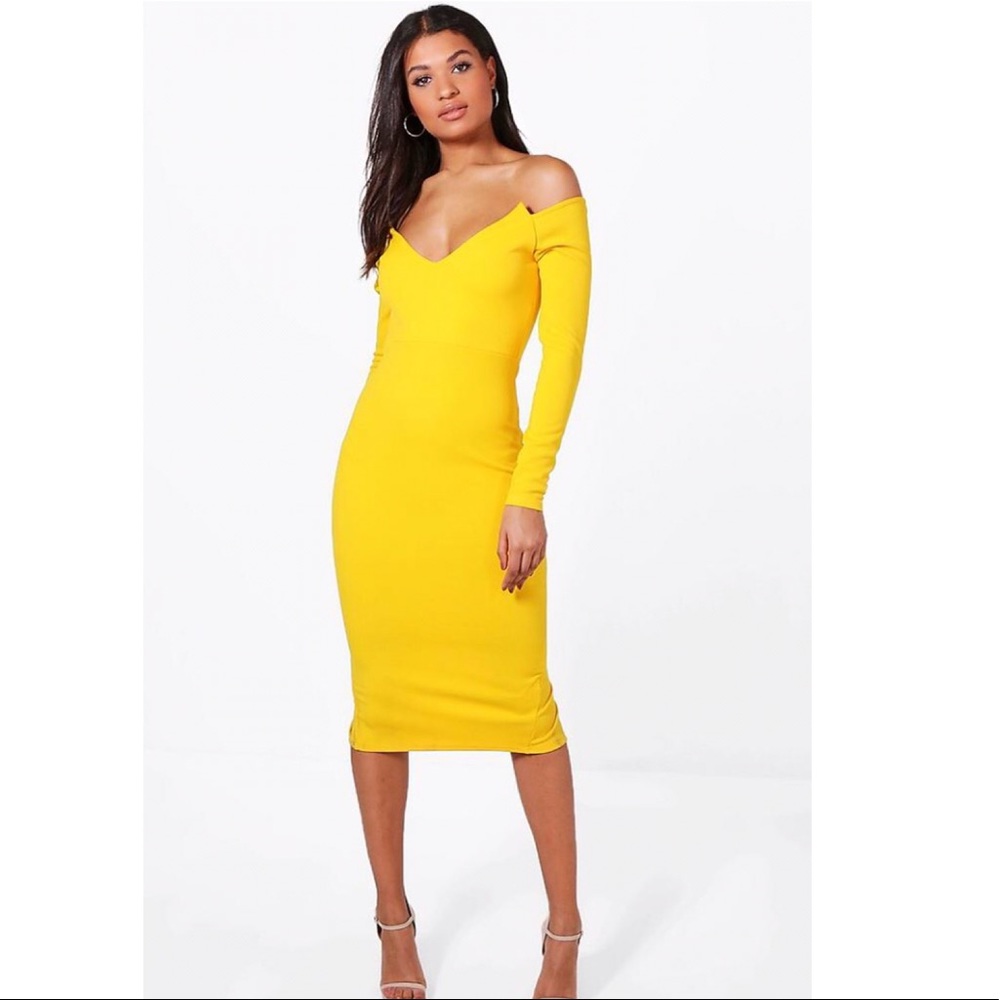 Boohoo Off Shoulder Dress
