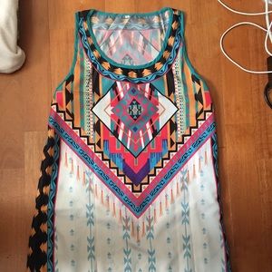 Aztec tunic top