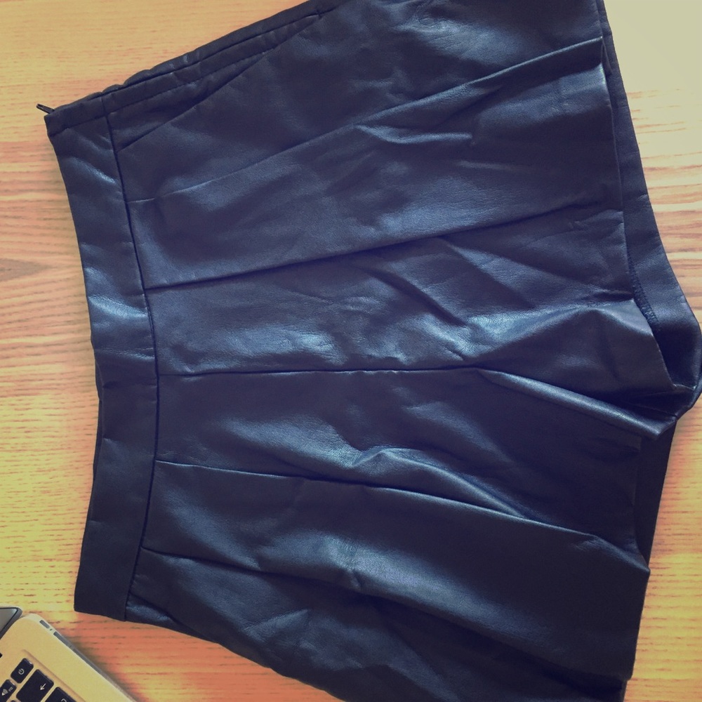 Fake leather shorts. Never Used