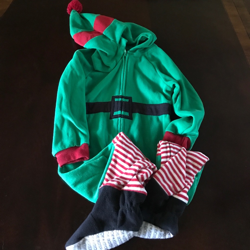 Fleecey Elf Footie PJs