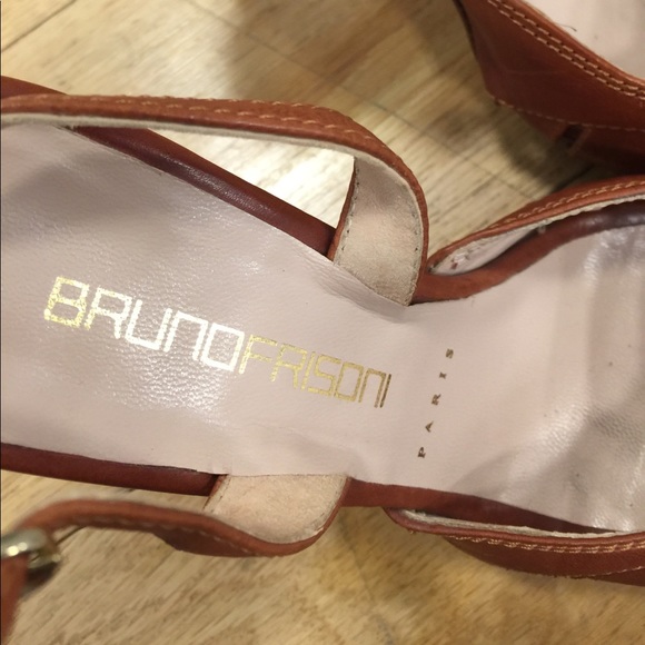 Bruno frisoni Brown Peep Toe Heels Size 36 - Picture 2 of 4
