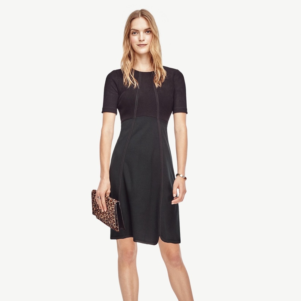 Ann Taylor Ponte flare dress 👗