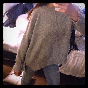 Top shop cozy gray sweater