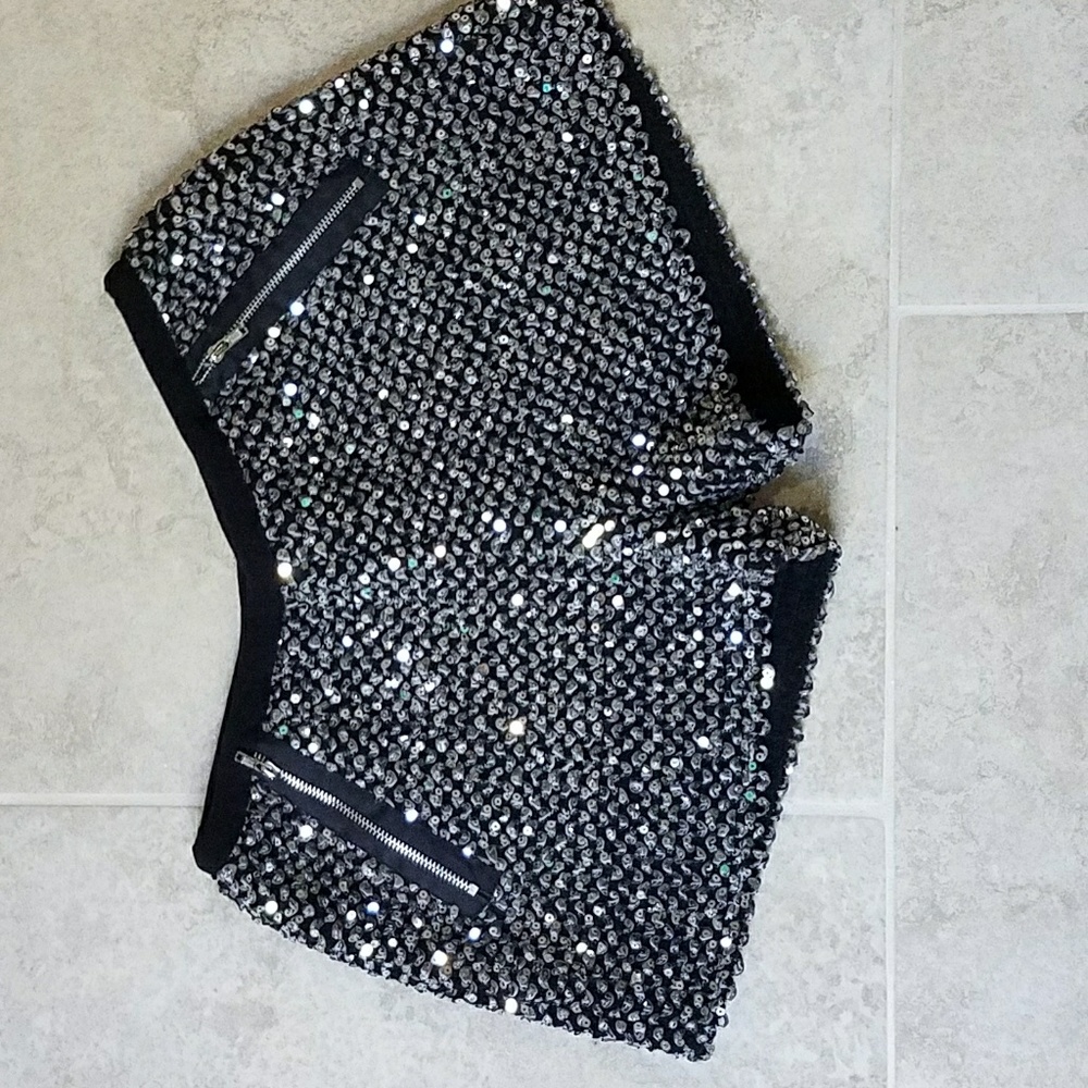 Sequin shorts