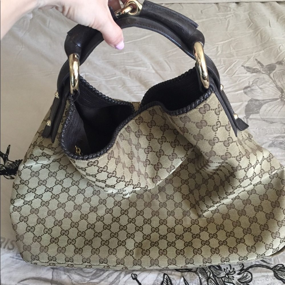 Authentic Gucci large hobo bag