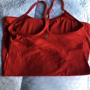 Red Lululemon Power Y -- size 4!