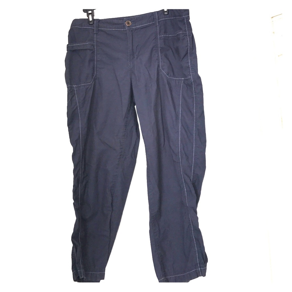 Navy Ankle length pants