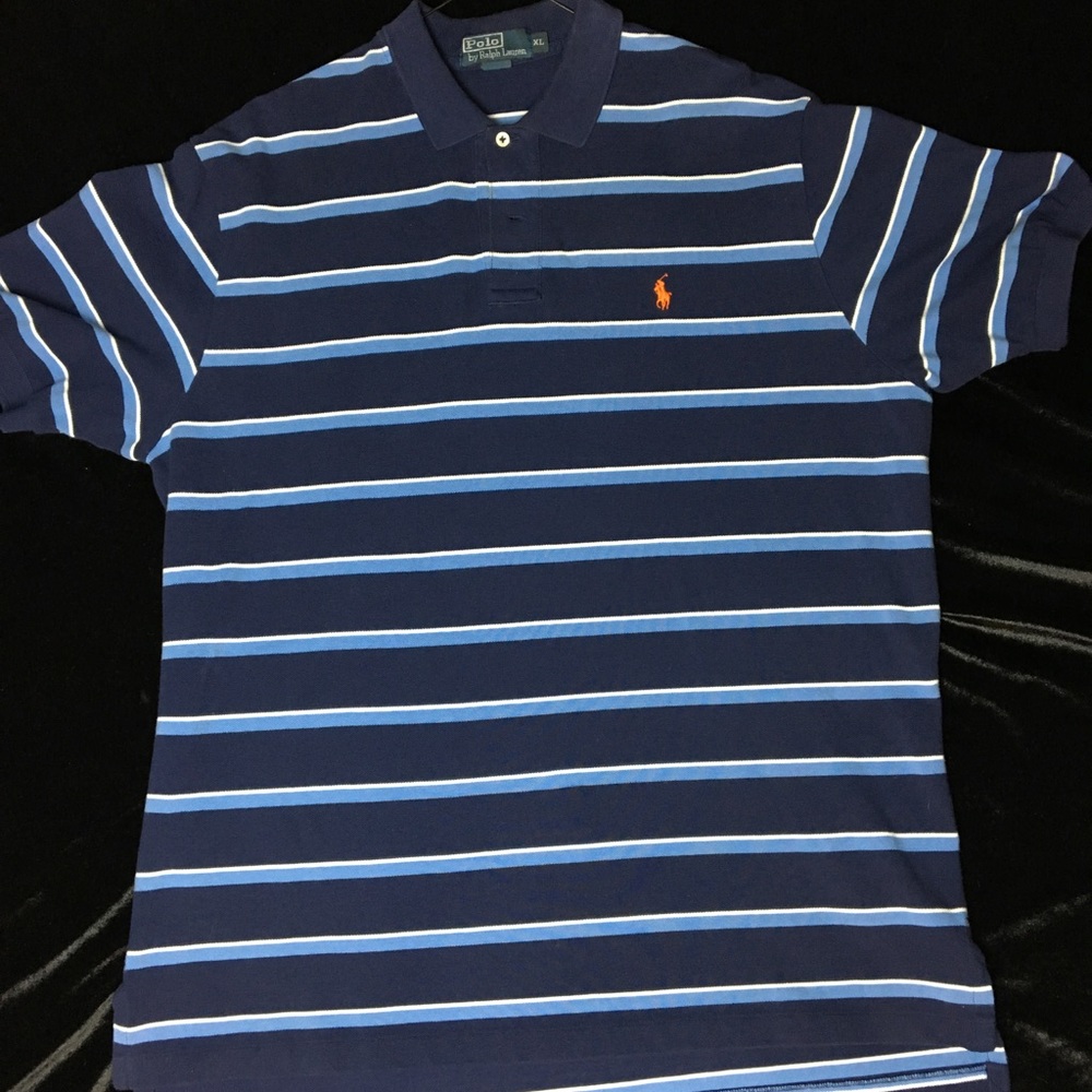 Blue polo shirt