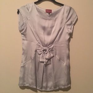 LA City Light Blue Blouse with Bow