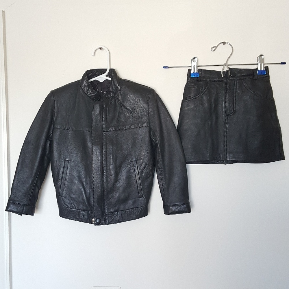 Antilope Leather Jacket And Skirt
