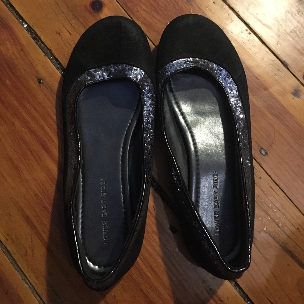 Lower east side black flats size 7