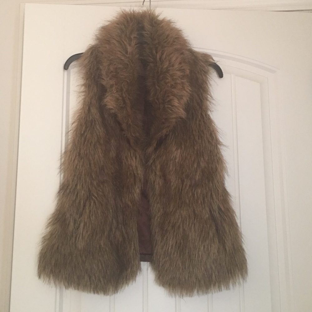Faux fur vest