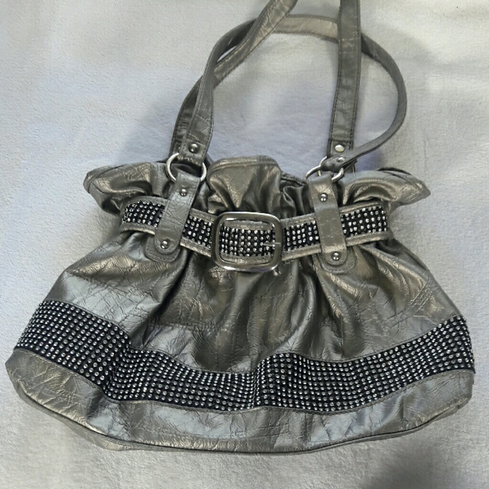 Chateau Metallic Purse with Bling