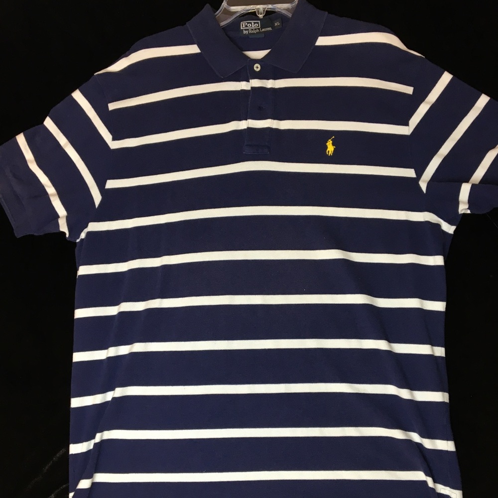 Navy blue polo shirt