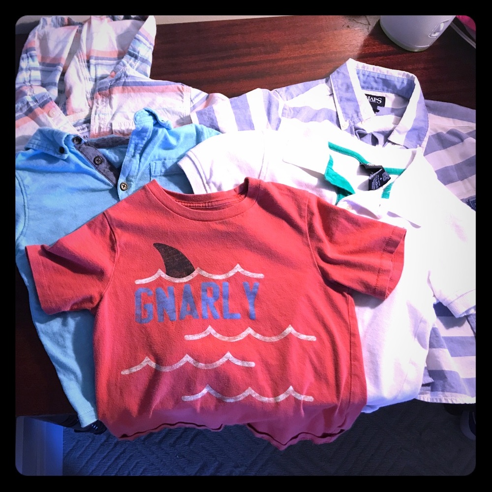 Boys summer nautical shirt lot