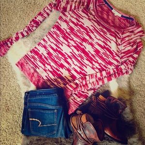 Red, thin JOLT sweatshirt in large.
