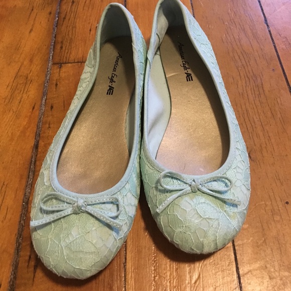 Size 7 American eagle light blue flats - Picture 2 of 3