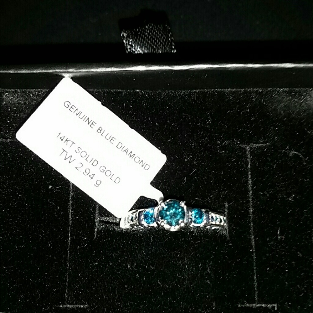 Blue  diamond ring