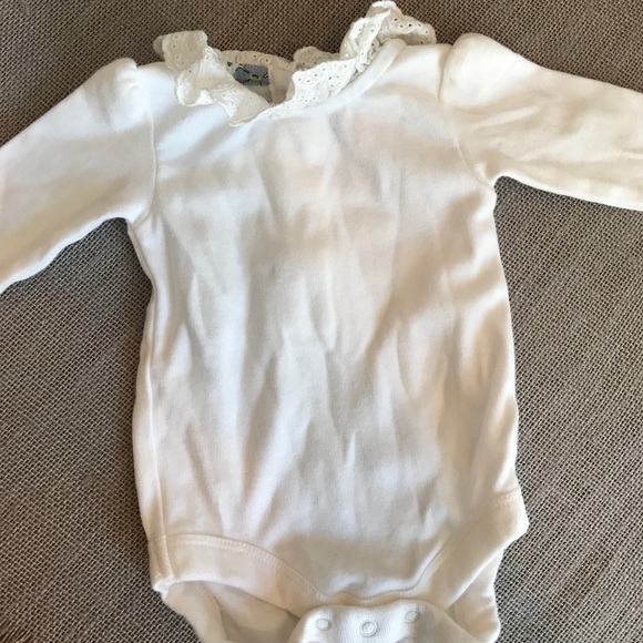 newborn collared onesie