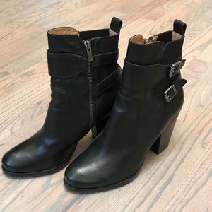 Ladies Frye black high heel boots
