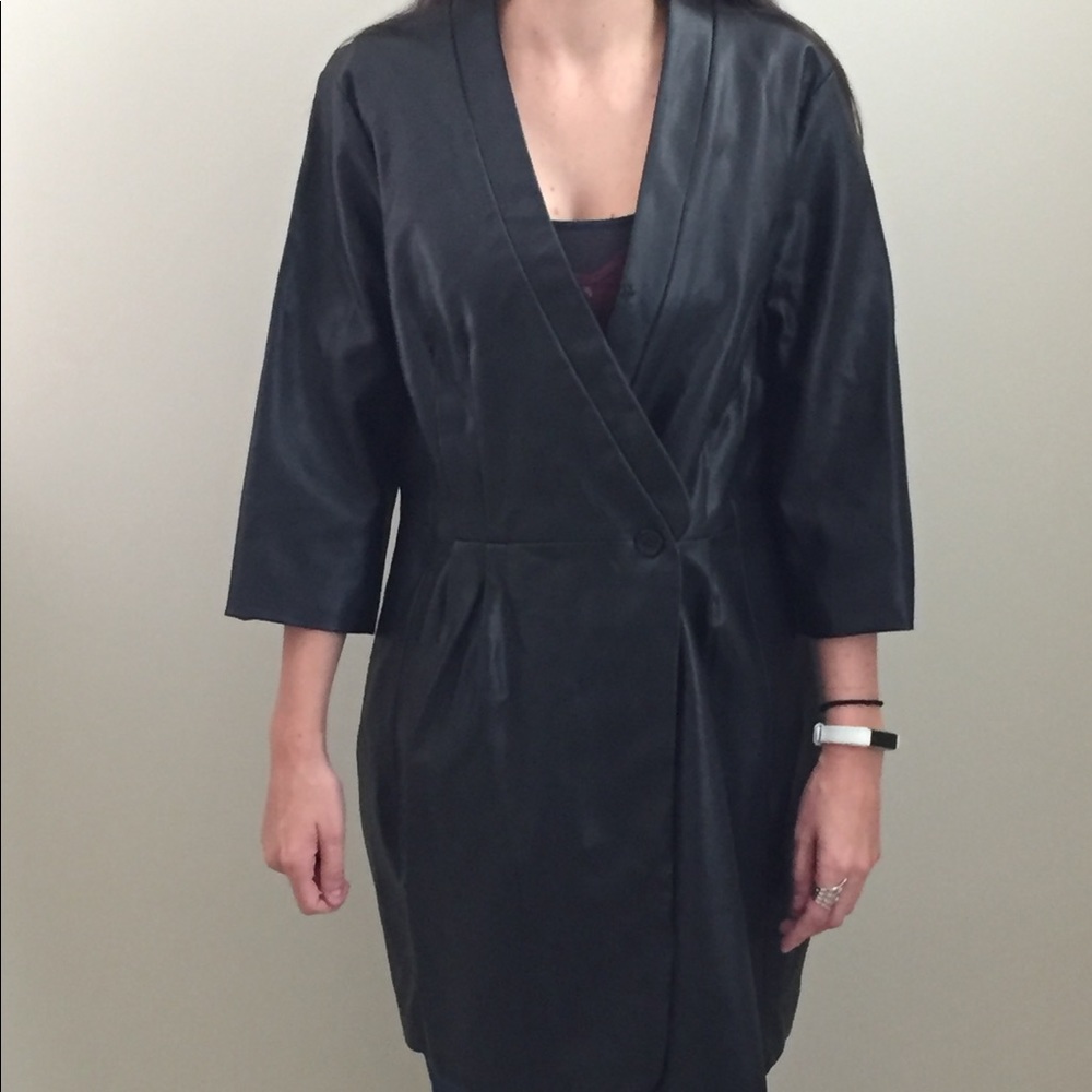 Venus black leather jacket