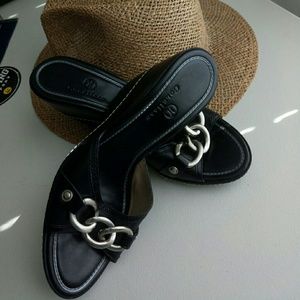 Cole Haan leather wedge. Preloved