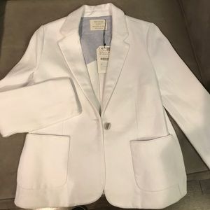 Zara White girls blazer
