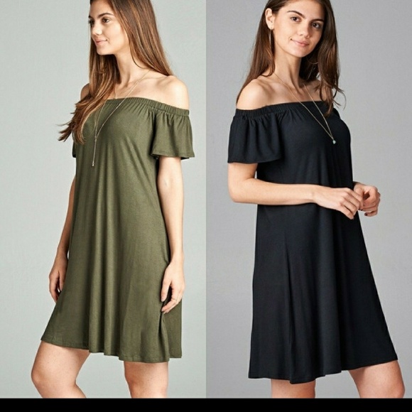 PRICE DROP!!🔥SHOULDER DRESS - Picture 2 of 3