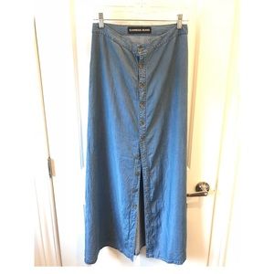 Express Front Button-down Maxi Skirt