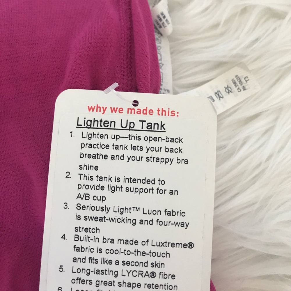 • Lululemon • Lighten Up Tank Cosmic Dot New - Picture 3 of 3