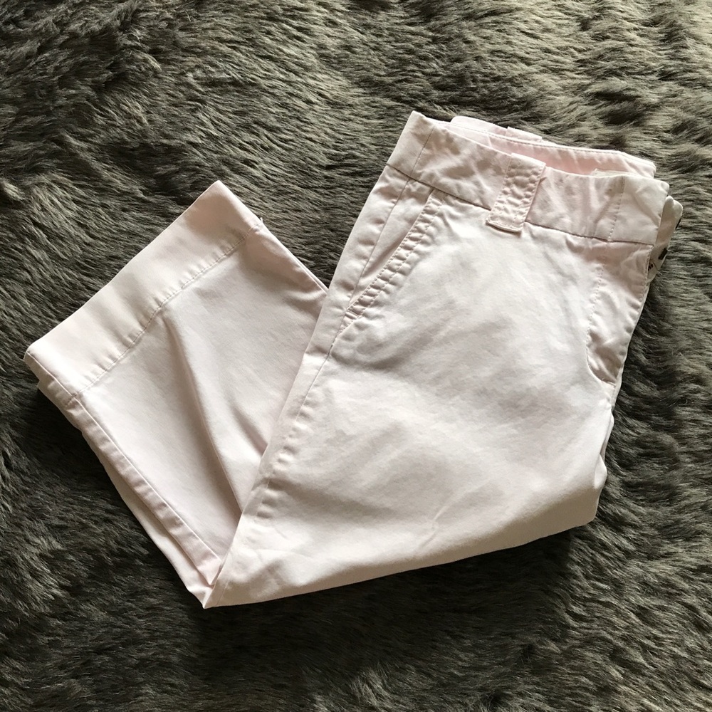 J. Crew Chino Stretch Favorite Fit Pink Capris