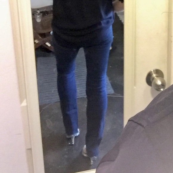 J Brand Dark Blue Indigo Wash Low Rise Straight Leg Boot Cut Denim Jeans - 26 - Picture 16 of 16