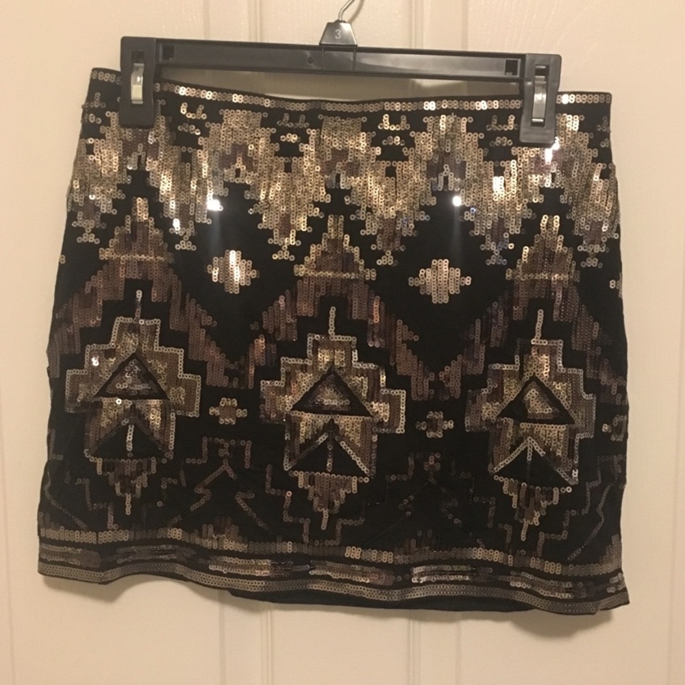 Express Aztec Mini Skirt