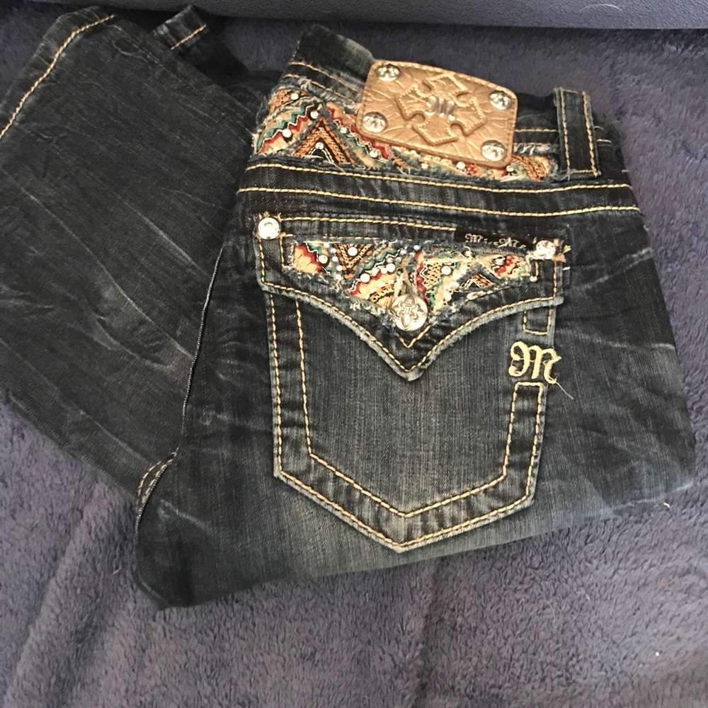 Miss me Signature Boot Dark Wash Jeans