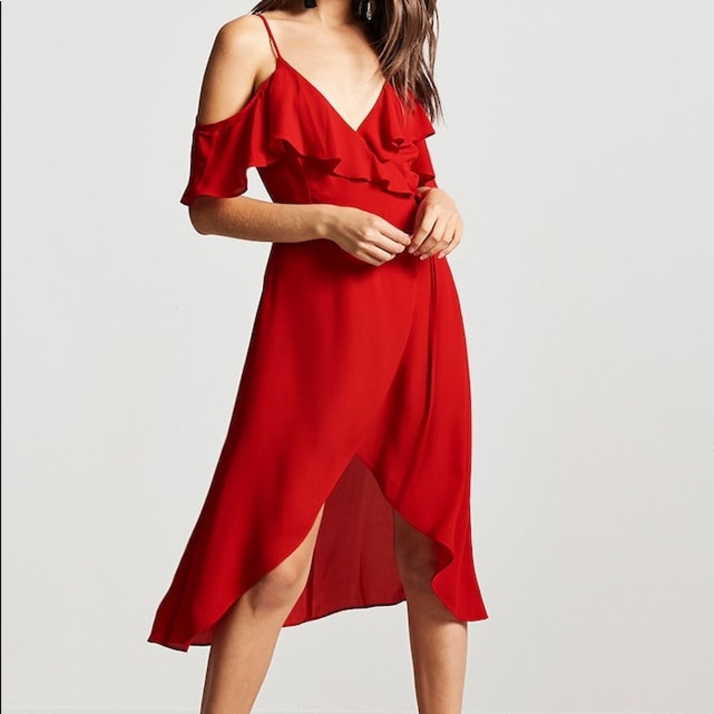Red Wrap Dress