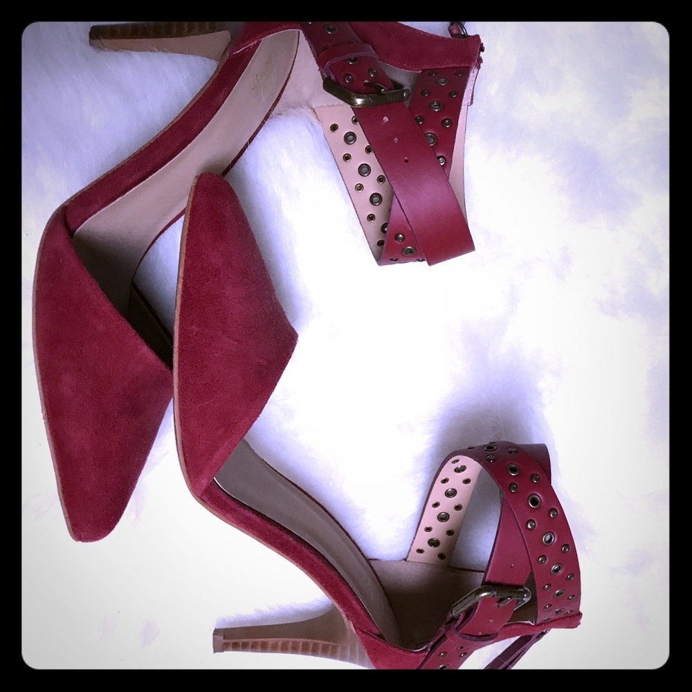 Burgundy heels