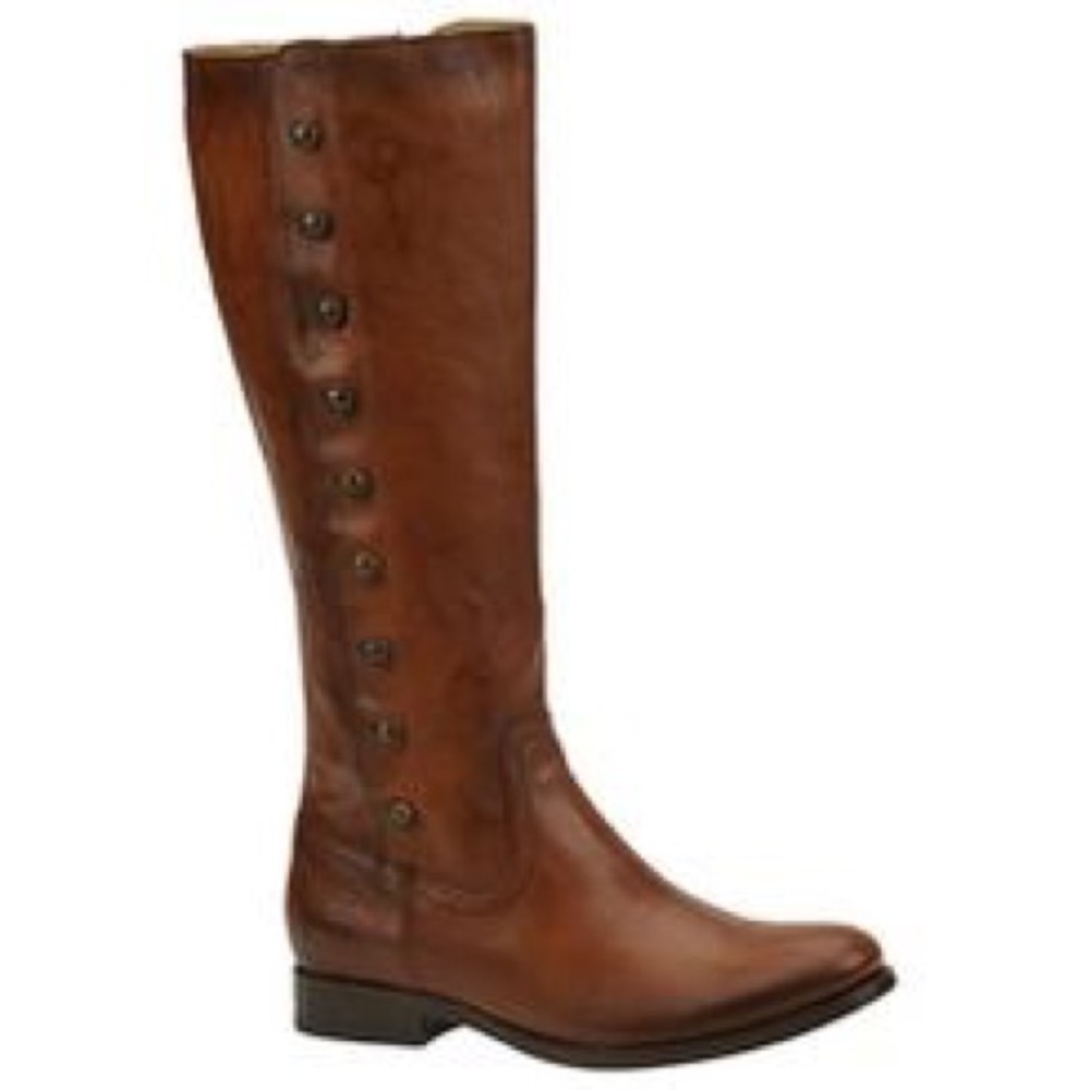 FRYE military Melissa button boots 8